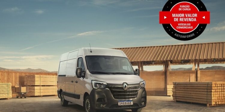 Renault Master furgão é heptacampeão do Selo Maior Valor de Revenda