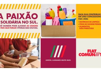 Fiat realiza campanha de arrecadação para ajudar vítimas do ciclone que atingiu Rio Grande do Sul