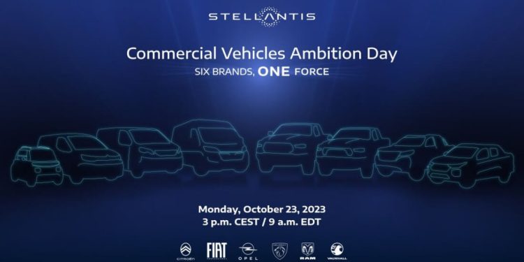 Stellantis apresentará estratégia para veículos comerciais e nova linha global de vans no dia 23