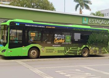 Ônibus elétrico da Higer chega a Cuiabá