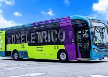 Futuro ônibus elétrico Volkswagen chega a Curitiba