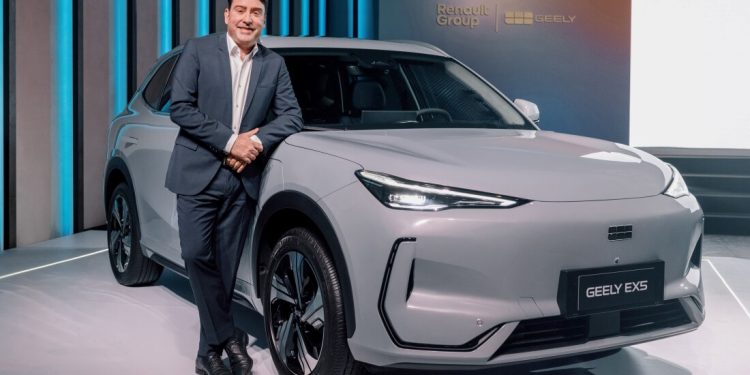 Geely Auto e Renault Group anunciam a venda do Geely EX5 a partir de julho
