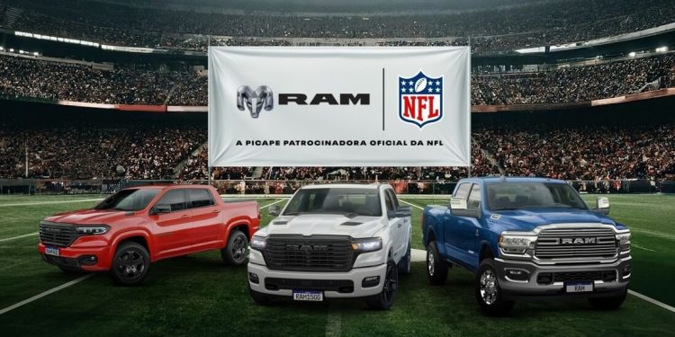 Ram é a picape patrocinadora oficial da NFL no Brasil