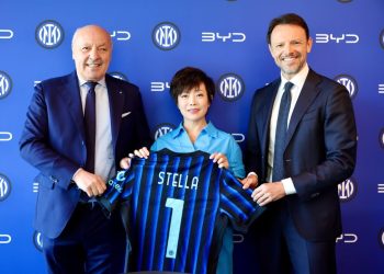 BYD anuncia parceria global com a Inter de Milão