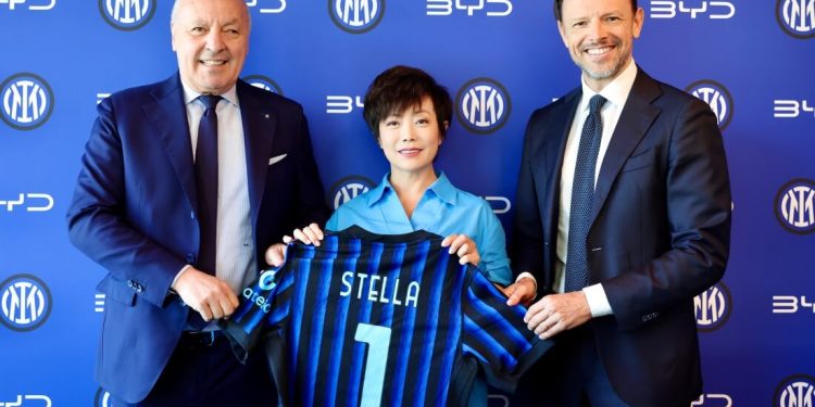 BYD anuncia parceria global com a Inter de Milão