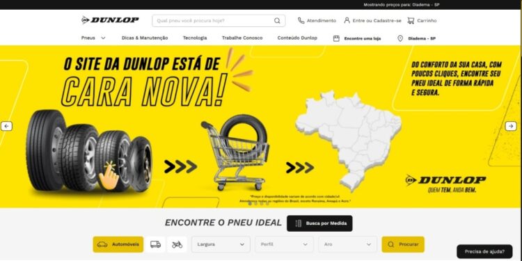 Dunlop Pneus impulsiona experiência do cliente com e-commerce inovador