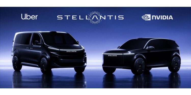Stellantis avança em sua estratégia global de robotáxis com nova parceria com NVIDIA, Uber e Foxconn