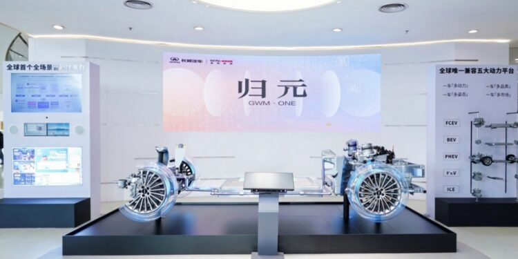 GWM apresenta a superplataforma ONE, arquitetura global que integra múltiplas motorizações e inteligência artificial