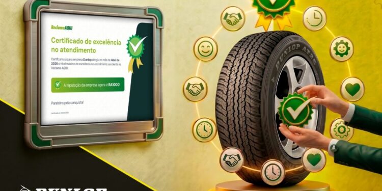 Atendimento orientado ao cliente impulsiona Dunlop, que atinge nível máximo de reputação