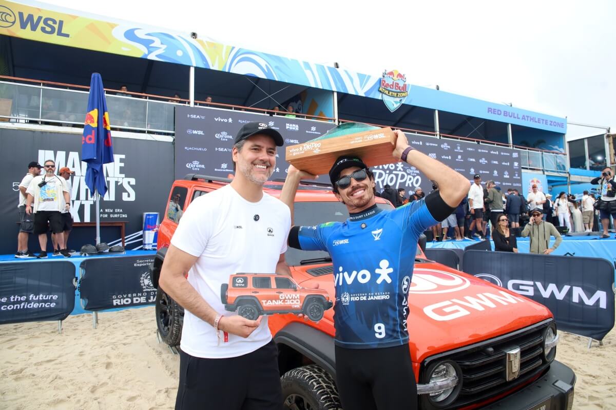 GWM entrega Tank 300 Flex ao campeão do VIVO Rio Pro na maior premiação da história da competição