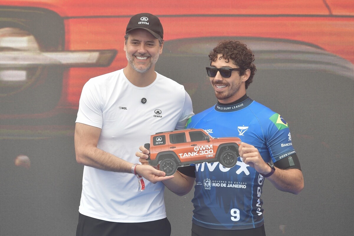 GWM entrega Tank 300 Flex ao campeão do VIVO Rio Pro na maior premiação da história da competição