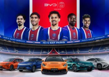 BYD e Denza são as novas parceiras automotivas oficiais do Paris Saint-Germain