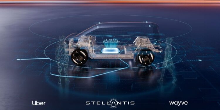 Stellantis, Wayve e Uber fazem parceria para expandir robotaxis globalmente