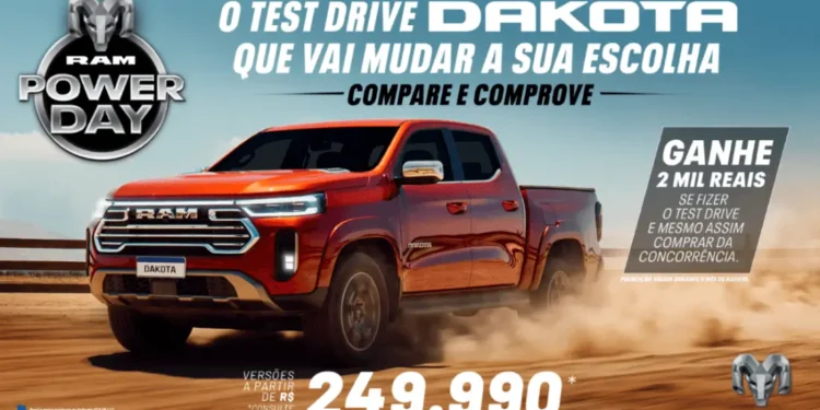 Ram Power Day promove test-drive para o público comprovar o poder inigualável da nova Dakota