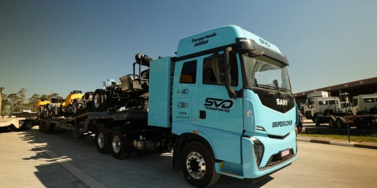 SVD Transportes inicia testes operacionais com caminhão pesado 100% elétrico