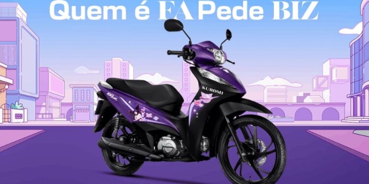 Honda e Sanrio se unem em edição especial da Biz125 EX Kuromi