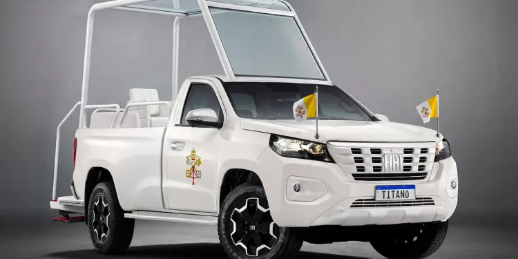 Fiat Titano será o carro oficial do Papa Leão XIV no Uruguai